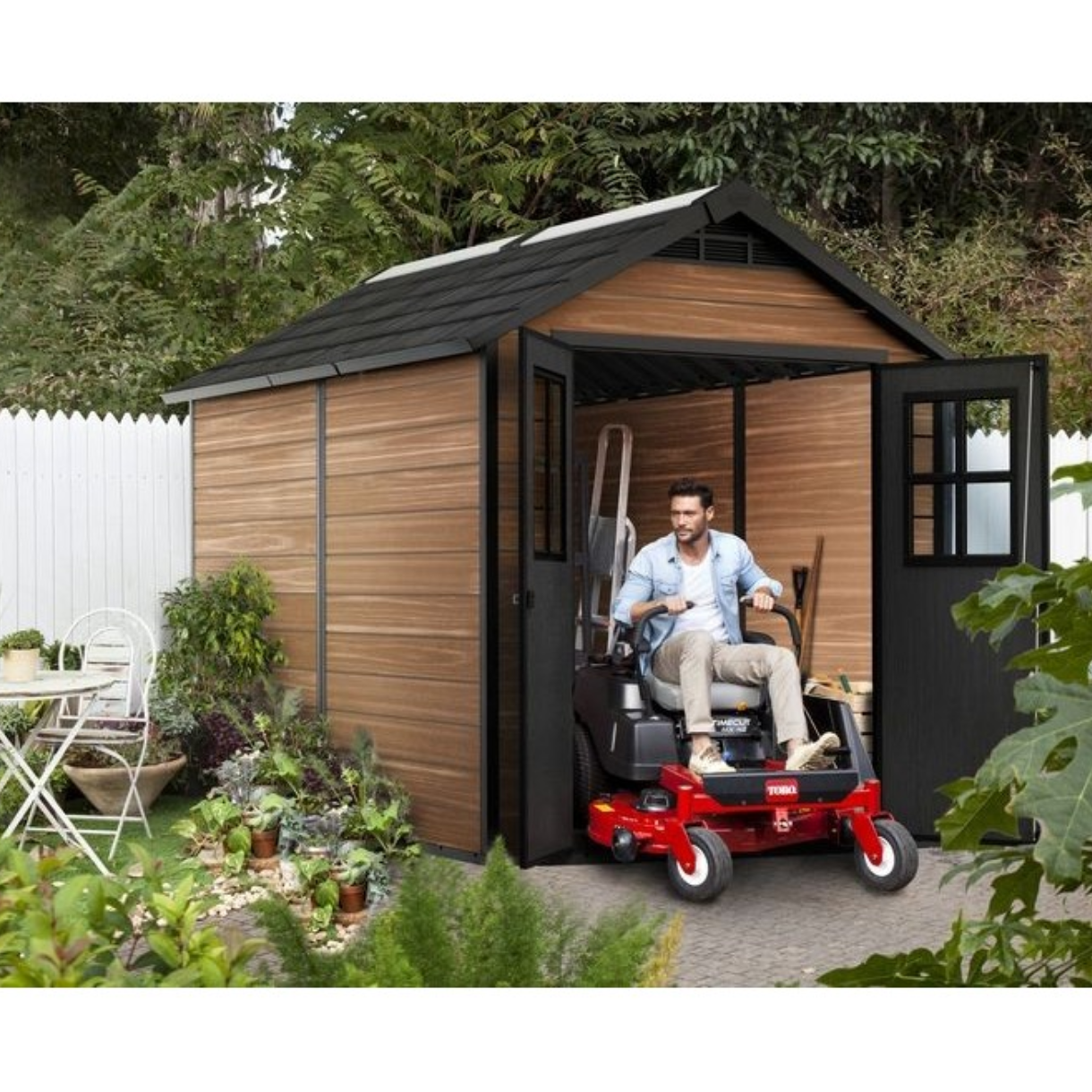 Keter Casetta da Giardino in Resina NEWTON WOODSHIELD 7511