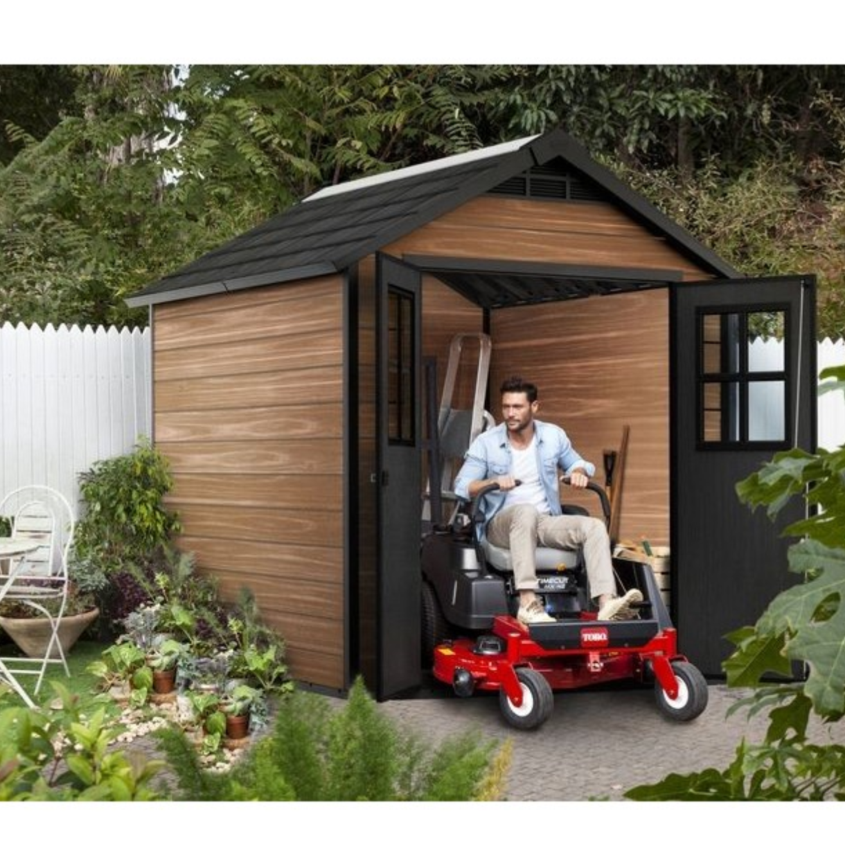 Keter Casetta da Giardino in Resina NEWTON WOODSHIELD 757