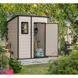 KETER CASETTA DA GIARDINO IN RESINA MANOR PENT 6X4 BEIGE