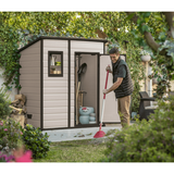 KETER CASETTA DA GIARDINO IN RESINA MANOR PENT 6X4 BEIGE