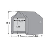 Capanno 1818 da giardino 180x180x180cm - SHELTERLOGIC