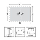 Box in Metallo Selmont medium 253x181 cm