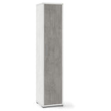 Colonna ad 1 anta con 2 ripiani regolabili e 2 fissi L 39 x P 41 x H 182 cm