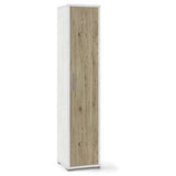 Colonna ad 1 anta con 2 ripiani regolabili e 2 fissi L 39 x P 41 x H 182 cm