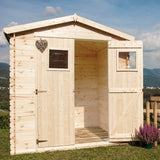 Casetta in legno da giardino Giada 180x130 cm