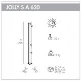 Doccia solare in alluminio da esterno Jolly S 25 litri