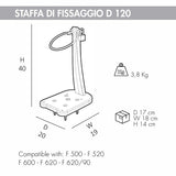 Staffa antivandalica per docce