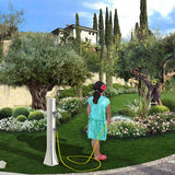 DOCCIA SOLARE bassa da esterno HAPPY GO 19 LITRI con doccetta mobile  e rubinetto porta gomme