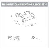 Supporto galleggiante per lettino piscina SERENDIPITY