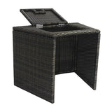 Set mobili in rattan per spa idromassaggio NETSPA VITA PREMIUM   (5 moduli)