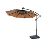 Ombrellone parasole completo di base e illuminazione LED per SPA