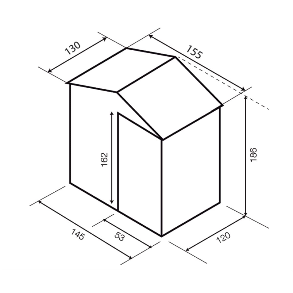 Box in Metallo IRON 155x130 cm