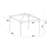 Gazebo Ischia 360x360 cm