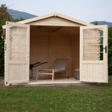 Casetta in legno da giardino Kelly 300x200 cm